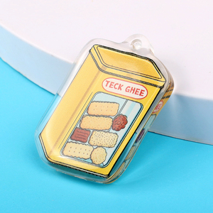 <span class=keywords><strong>2025</strong></span> קריקטורה קלאסי אנימה שקוף keychain אקריליק שקוף עם מקלדת מודפסת לוגו מותאם אישית מתנה זיכוי