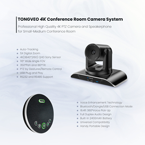 AI Auto Tracking Video Conferencing System com câmera de vídeo Ultra HD 4K e viva-voz BT sem fio