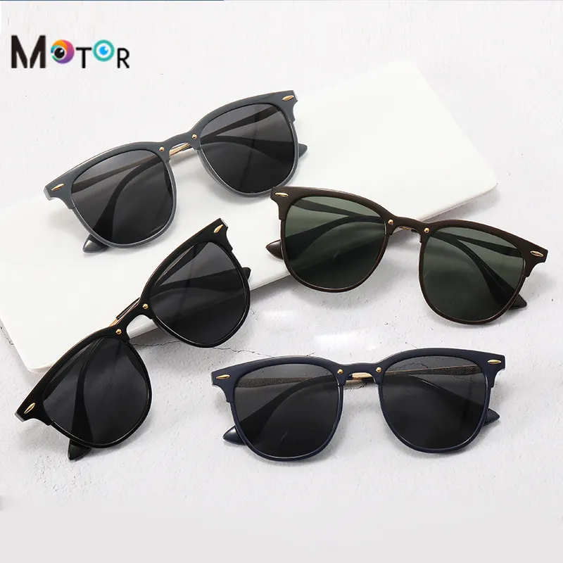 Fast Shipping New Fashion Vintage Sunglasses Round Glasses Metal Sunglasses Men's Fashion Sunglasses UV Protection Outdoor Glasses