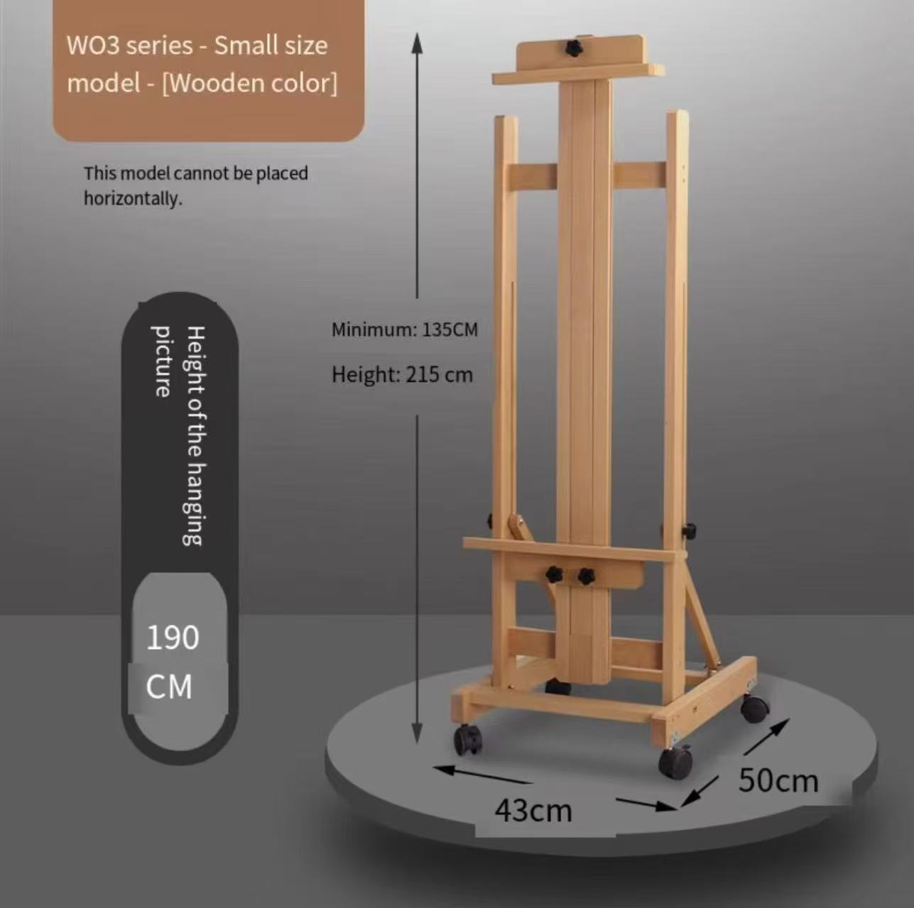 W03E Couleur Bois Naturel (Ne peut pas être posé à plat)