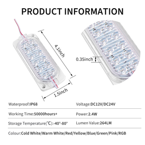 LED ışıkları 12V/24V Mini SMD LED modül lamba 4000K enjeksiyon uzaktan kumanda 5050 RGB yüksek güç LED modülleri - Product Image 5