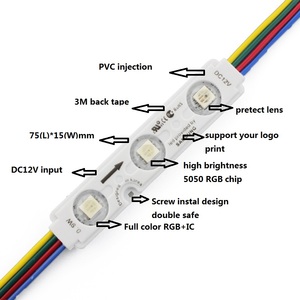Smd5050 4 Drähte P9883S 0,9 W Schilder beschilderung DC12V Programmierung RGB Pixel Magic Color LED-Modul - Product Image 6