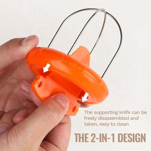 Gloway tiện ích nhà bếp công cụ 2-trong-1 dễ dàng nắm bắt thép không gỉ trái cây Scoop cutter nhựa Kiwi Slicer dao công cụ Kiwi Peeler - Product Image 2