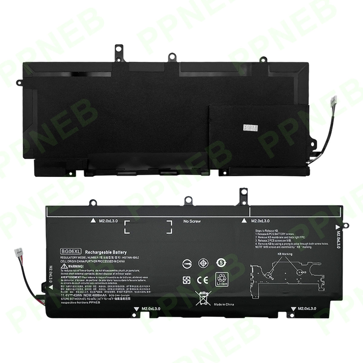 Pour HP BG06XL/1040 G3
