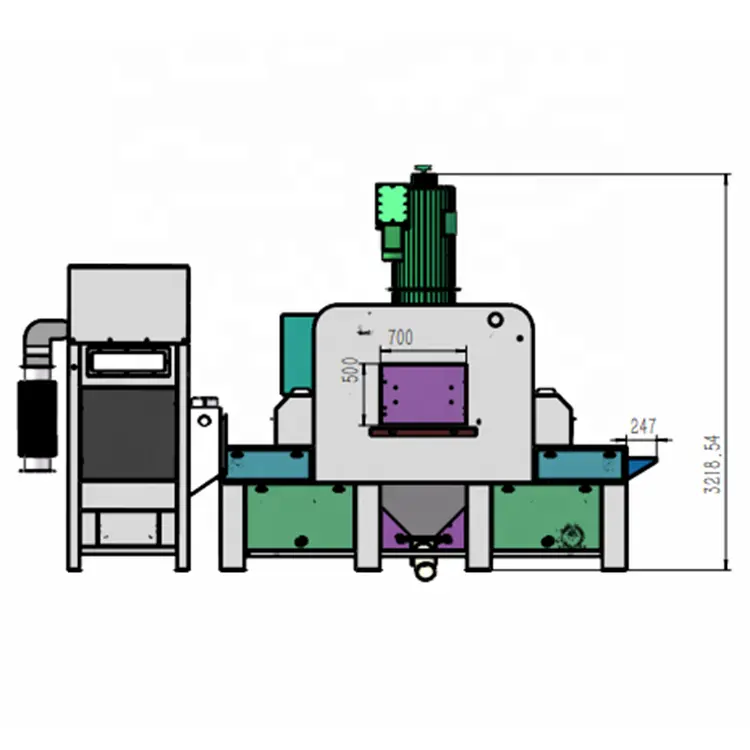 Máquina de chorro de arena automática de gran productividad/chorro de arena