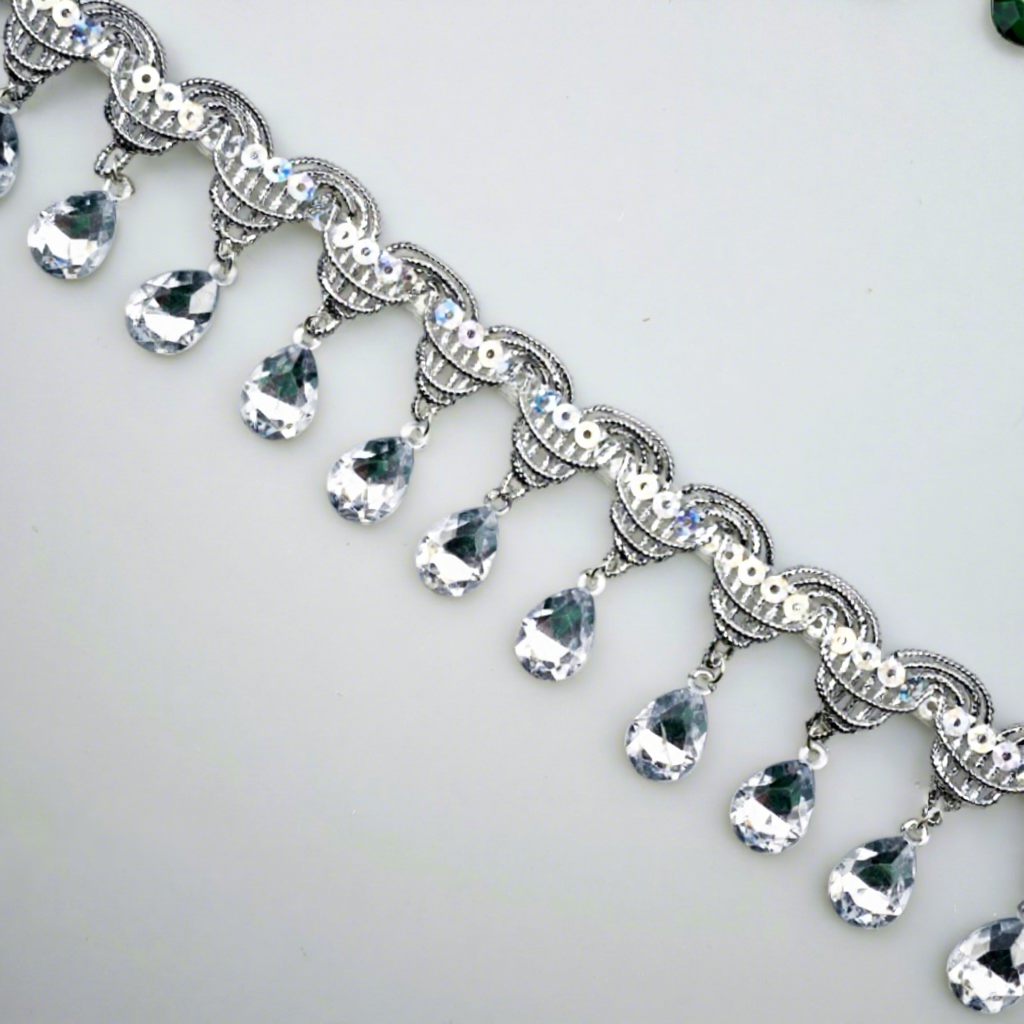 4.5 cm-all-silver-1 yard