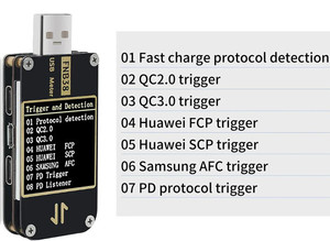 FNB38 misuratore di corrente e tensione USB Tester QC4 + pd3. 0 2.0 PPS Test di capacità del protocollo di ricarica rapida - Product Image 4