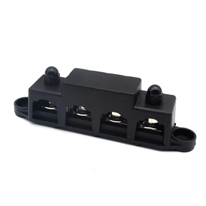 DC otobüs çubukları güç dağıtım çubuğu Auto 12V otomatik araba için kapak ile 4 yollu bara tekne - Product Image 6