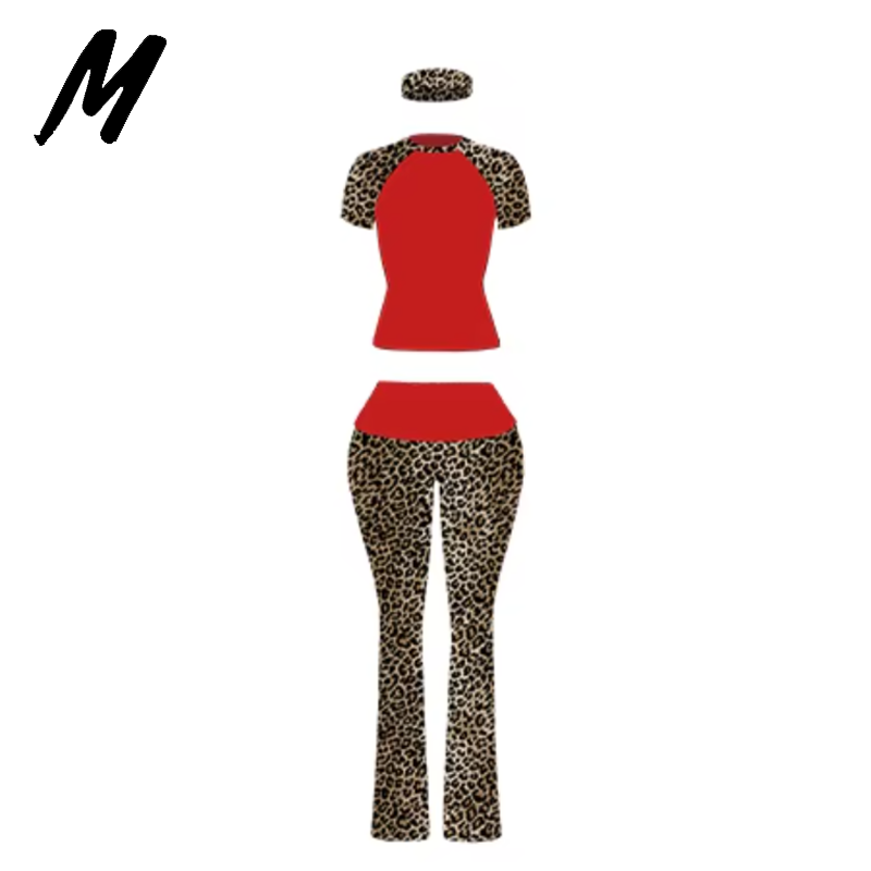 Red Leopard-Pants
