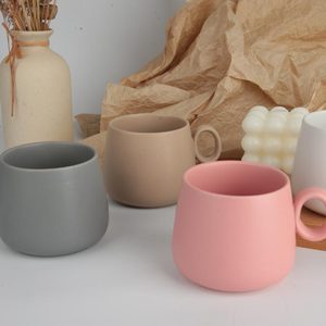 现代设计光滑陶瓷洗碗机微波炉安全彩色陶瓷咖啡杯套装，带办公室和家庭手柄 - Product Image 3
