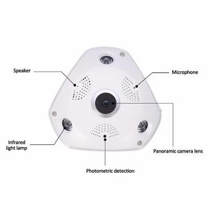 全景鱼眼3G 4G sim卡插槽360度安全ip摄像机 - Product Image 4