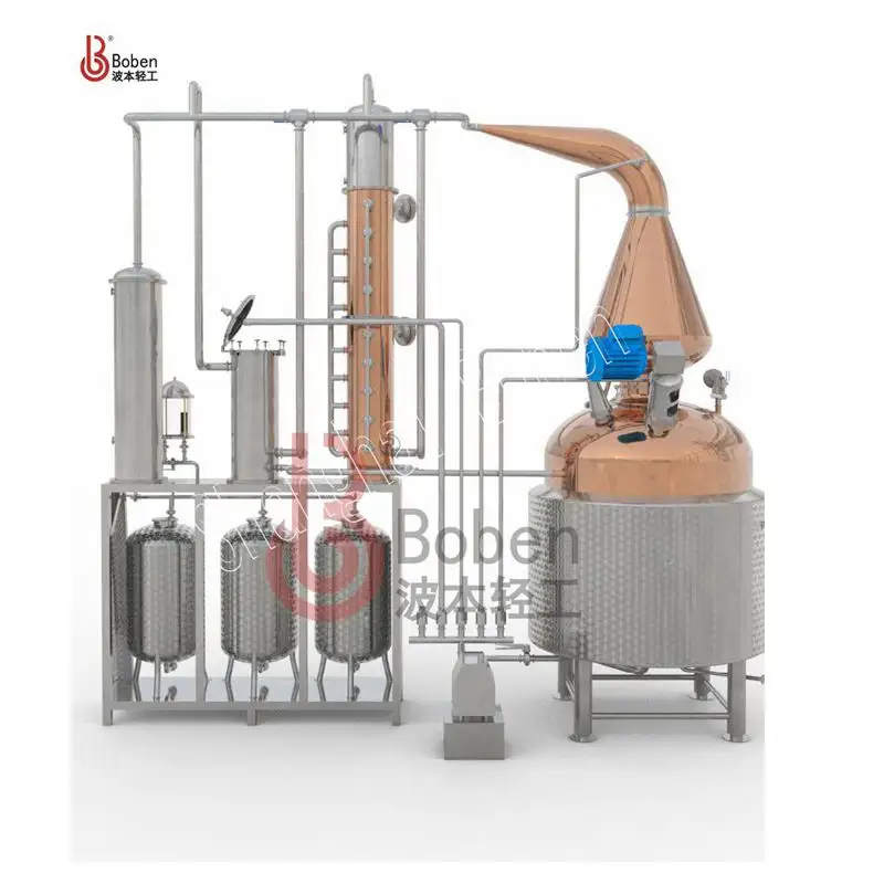 Reflux Kolom Destillatie Apparatuur Wodka Rum Gin Making Machines Whisky Distilleerderij Apparatuur