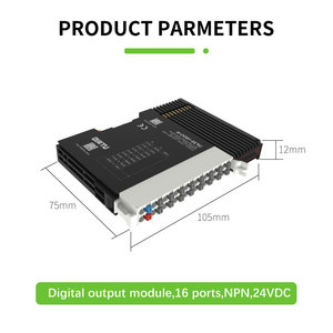 Señal de entrada digital PLC del módulo NPN IO Sistema de bus distribuido IP20 compatible con 16 módulos