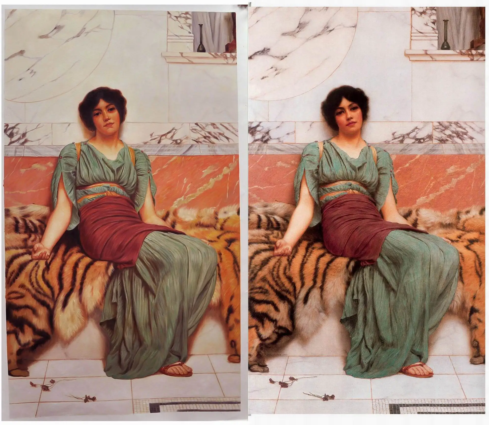 Riproduzione di qualità del museo d'arte su tela fatta a mano famoso artista donne pittura a olio per il corpo