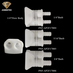 <strong>1</strong>/<strong>4</strong>&quot; POM Plastic Dual Tube Quick <strong>Coupling</strong> Shut Off Two Line Sleeve <strong>Coupling</strong> Water Air Double Hose Connector - Product Image 3