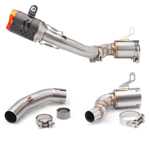 Motorcycle Exhaust Silencer System Escapes Para Moto Mid Link Pipe for <strong>DUKE</strong> <strong>125</strong> 250 390 Adventure RC390 2020 - 2023 - Product Image 1
