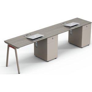 Estación DE TRABAJO modular para 6 personas, sistema de escritorio de equipo colaborativo con paneles de privacidad absorbentes de sonido, cajones de almacenamiento