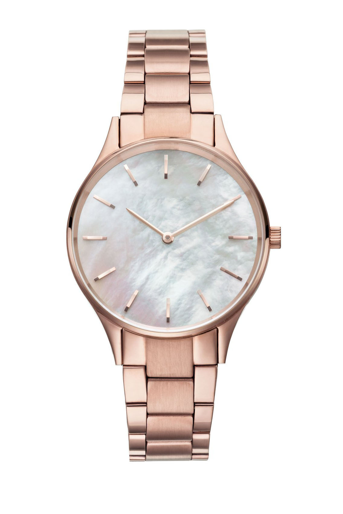 Rose gold case-rose gold steel bracelet