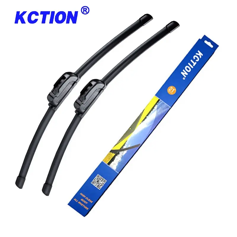 Kction accessori per Auto per tutte le stagioni ricambi Auto spazzola tergicristallo universale per Auto J-Hook tergicristalli per Auto in gomma morbida senza telaio