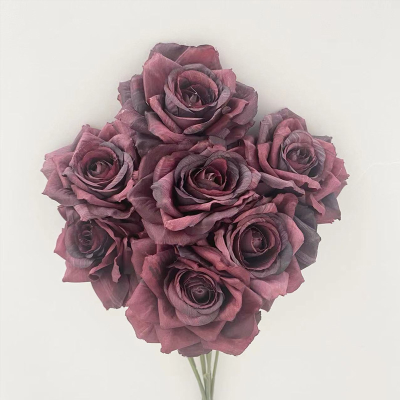 Mazzi di rose n. 2 - rosso vino