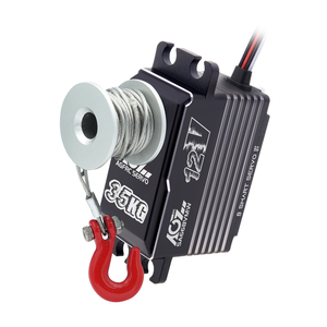 AGFRC 360 derece Servo Motor 12th RC parçaları 0.073Sec 35KG 3S IP67 2BB çelik dişliler fırçasız 12V RC canavar arabalar için RC Servo - Product Image 1