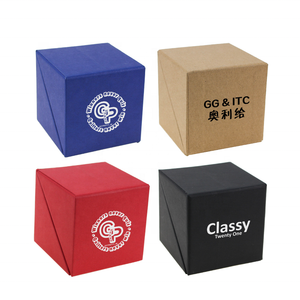 可折叠立方体便签带笔架方形立方体牛皮纸便签，带定制徽标 - Product Image 2