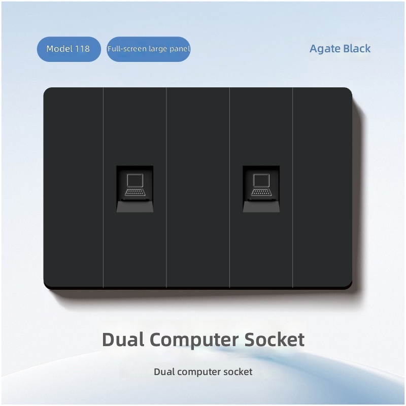 Double computer socket