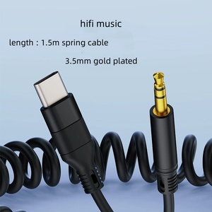 Cable de Audio DAC tipo C USB tipo C macho a 3,5mm Trs Jack 1,5 m macho coche AUspring Cable de Audio para iPhone 15 16 Android tipo C - Product Image 2