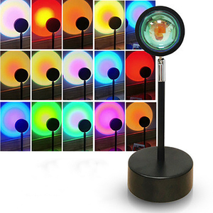 Çin nakliye ajan Sunset projeksiyon lambası Led ışık romantik görsel ruh aydınlatma lambası derece rotasyon ağ kırmızı ışık - Product Image 6
