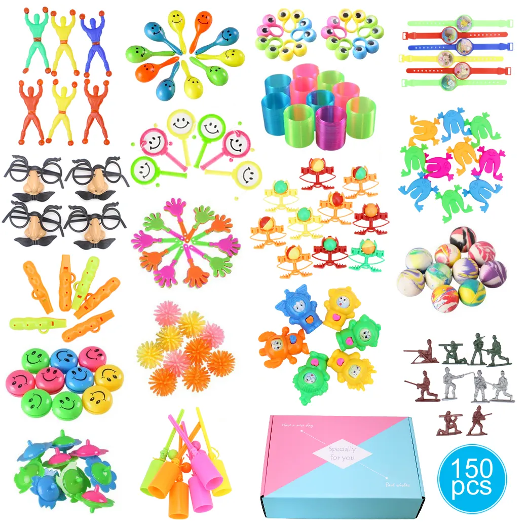 150 Stück Goody Bag Toys Supplies Füllstoffe Kinder Geburtstag Pinata Toy Sortiment Preise für Kinder Party Gefälligkeiten