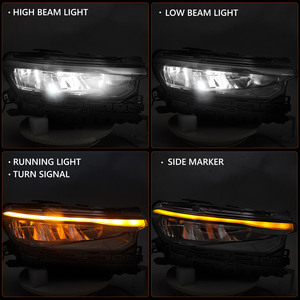 2021 2022 2023 için fit için Jeep Grand Cherokee bankası LED Headlightw/o animasyon w/o tesviye ön kafa lambası ışığı OEM 6858leveling 8ac - Product Image 2