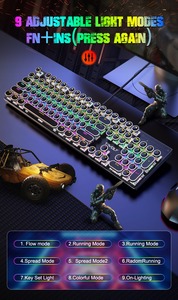 Teclado mecánico T75, máquina de escribir portátil, retro, multidispositivo, usb, resistente al agua, con trackpad, gran oferta - Product Image 5