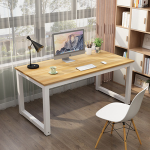 Muebles modernos para juegos de pie Rectangular con tapa de madera Marco de acero Marco de mesa de escritorio Computadora de Casa Escritorios de oficina ejecutivos - Product Image 1