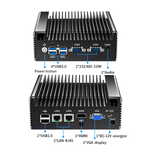 Computadora de escritorio industrial sin ventilador Intel Celeron N100 2 * LAN 2 * COM DDR4 32G Thin Client PC Firewall Router Pfsense Mini PC Nuevo - Product Image 4