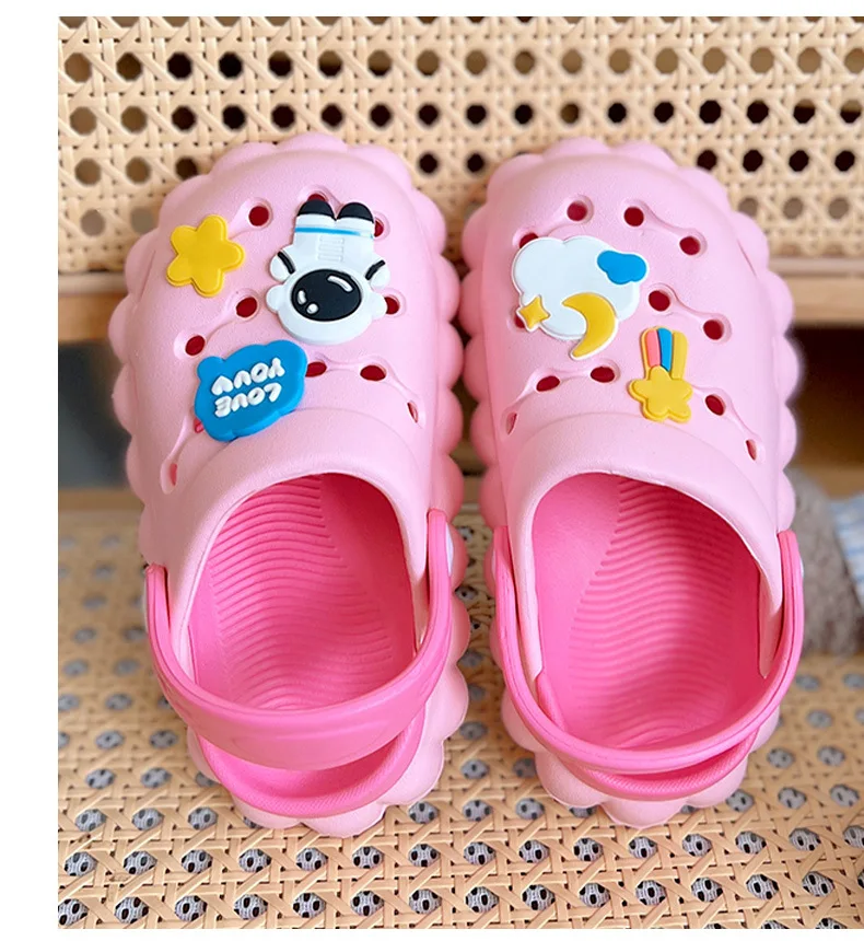 2023 Children's Soft Soled Slippers EVA Upper Slippers Sandals Kids Clogs Hole Shoes Summer Garden Shoes