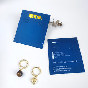 Làm thế nào để đóng gói bông tai Thẻ trắng Vòng hiển thị trang sức bao bì thẻ giấy với logo tùy chỉnh - Product Image 3