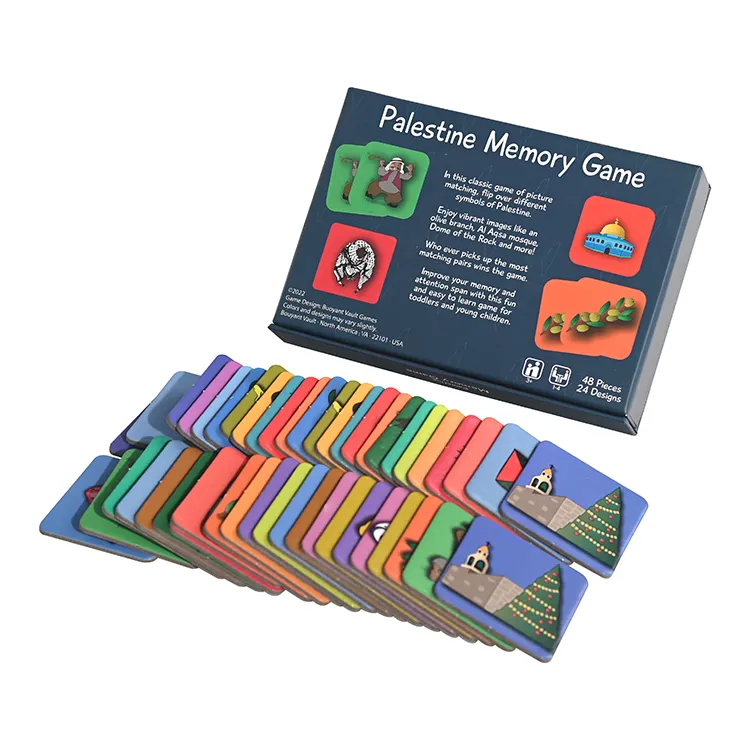 En71工場カスタム印刷フラッシュカード/磁気ボックスを持つ子供のための認知教育キッドマッチフラッシュカード学習