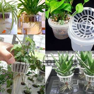 Hydroponic Cups <strong>Net</strong> <strong>Pots</strong> Cups with Self-Watering Capillary Water Slotted <strong>Mesh</strong> Black Mini Round <strong>Net</strong> <strong>Pot</strong> - Product Image 3