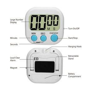 Timer di ritardo digitale con etichetta privata con supporto magnetico Timer da cucina per la cottura del caffè palestra di cottura - Product Image 2