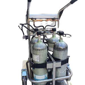מכירה לוהטת נשימת אוויר עגלת Scba חירום הצלת ארוך צינור עגלת לכיבוי אש ציוד