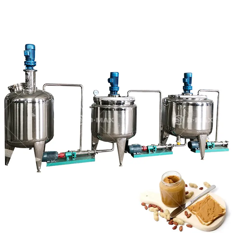 Mantequilla de maní multifunción 70-100 kg/h Máquina portátil para hacer tope de maní Máquina de llenado de mantequilla de maní