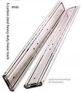 51mm Heavy-duty <strong>Linear</strong> Industrial <strong>Slide</strong> <strong>Rail</strong> Thickened Detachable Double-row Three-layer Solid Ball <strong>Slide</strong> <strong>Rail</strong> (MSM Model) - Product Image 5