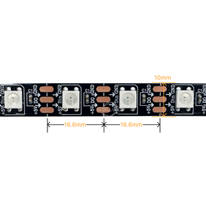 5V WS2812B indirizzabile RGB LED striscia 30 60 74 96 144LED/M programmabile Pixel luce per progetti interni esterni - Product Image 2