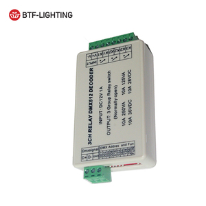 DC12V 3ch dmx512 релейный переключатель rgbw Декодер контроллер для светодиодного освещения - Product Image 3