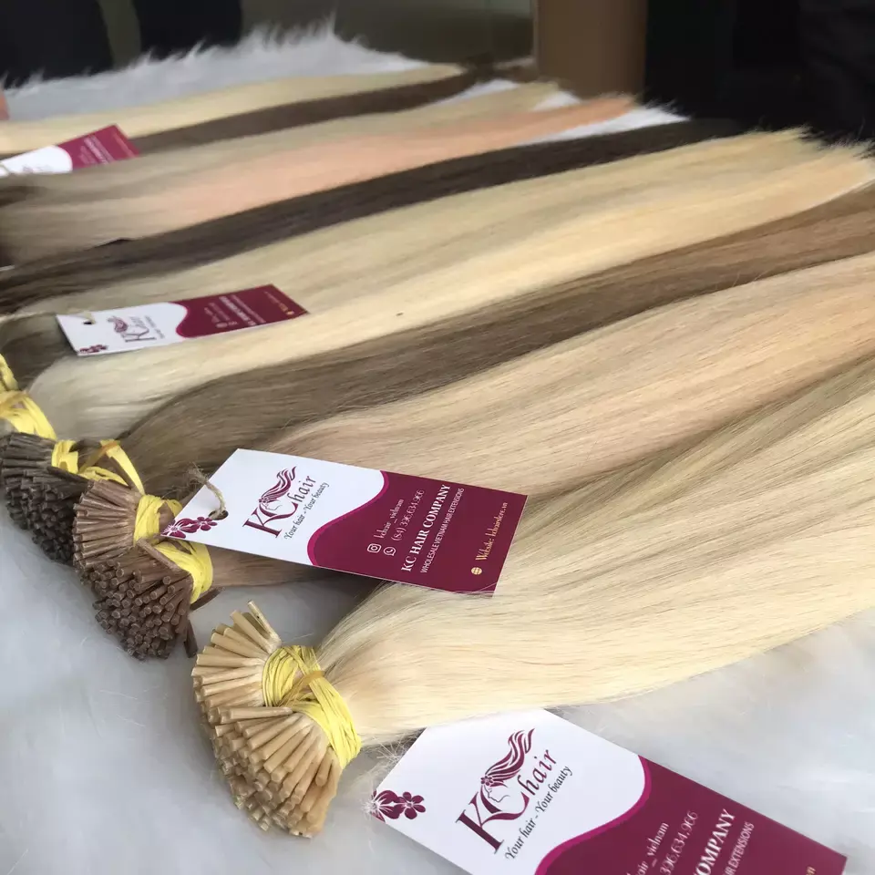 Top Selling I Tip Human Hair Extensions Keratin Bonded I Tip Wholesale Straight Peruvian Hair