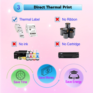 Aixw เครื่องพิมพ์ฉลากร้านชานมเครื่องพิมพ์ฉลากความร้อนขนาด2นิ้วพิมพ์ข้อความด้วยม้วนกระดาษความร้อน - Product Image 6