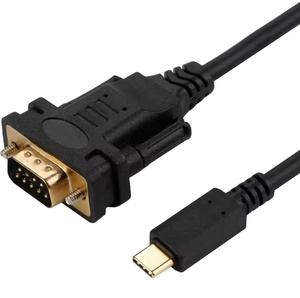 Wholesale Black 1.8m <strong>USB</strong> C to RS232 DB9 <strong>Serial</strong> Port Adapter Cable for Computer - Product Image 1