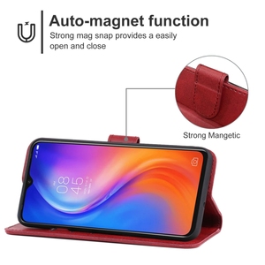 Tecno Spark智能手机皮革钱包移动翻盖适用于Tecno Spark 6 Air Smart