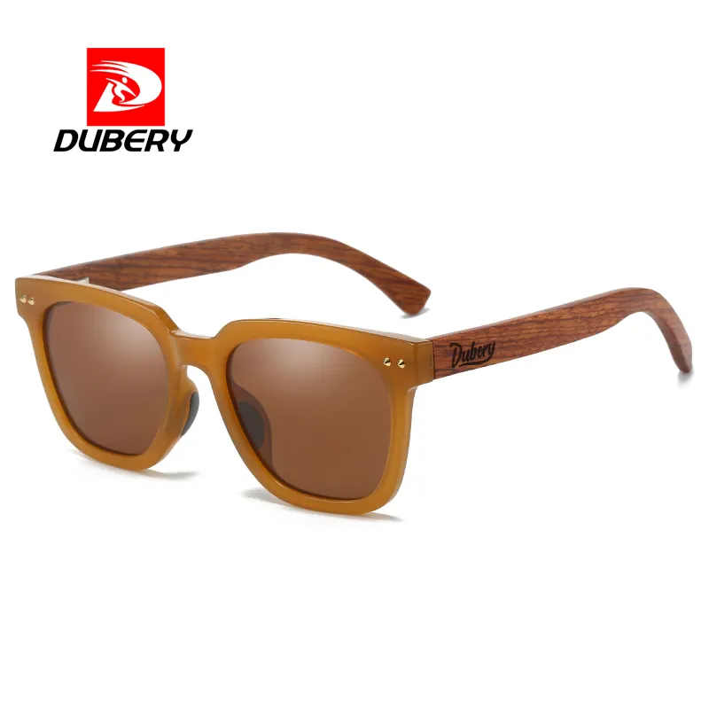 DUBERY D117 technology good price wood sunglasses china 2023 wooden sunglasses polarized lens wood Polarized sunglasses for men