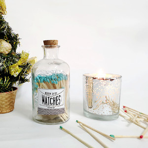 Renkli ipuçları ahşap kibrit şişe maçları - Product Image 4